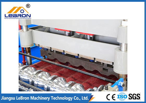 Fully Automatic Glazed Tile Roll Forming Machine Galvanized Steel 0.8mm 16 Stations