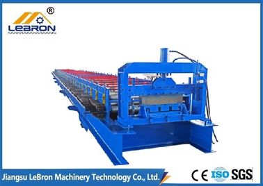 PLC Control Floor Deck Roll Forming Machine , 15000KGS Automatic Roll Forming Machine