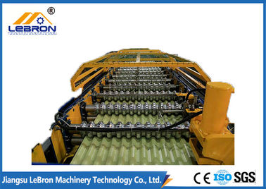 GI And GL Material Glazed Tile Roll Forming Machine , Joint Hidden Roof Panel Roll Forming Machine
