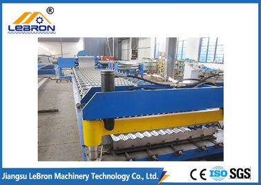 Blue Color Corrugated Sheet Roller Customized Profile Long Service Time
