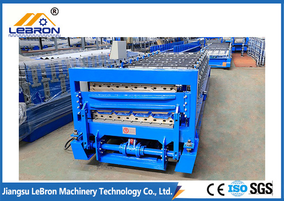 IBR Sheet Roll Former Double Layer Deck Roll Forming Machine 10 Tons